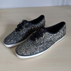 Gold Glitter Keds Sneakers